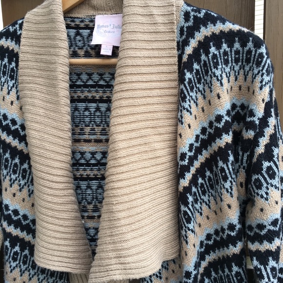 ROMEO & JULIET COUTURE alpine drape front open cardigan - Picture 2 of 5